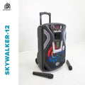 DB Audio by Astron SKYWALKER12MCX2 Portable Mobile Trolley Speaker - Bluetooth | 2 Free Wireless Mic | Outdoor and Karaoke Use | 650W | 12