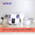 Astron URC-60 0.6L Drum Shape Rice Cooker (White)  3 cups  350W  2-3 persons  free paddle  aesthetic rice cooker  minimalist rice cooker  small rice cooker