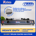 Astron GS-233T Teflon-Coated Double Burner Gas Stove  Heavy Duty  Non-stick Gas Stove  Easy to Clean