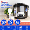 Astron JRC-181 1.8L Stainless Steel Rice Cooker w/ Steamer  10 Cups  700W  6-10 Persons  free paddle  big rice cooker